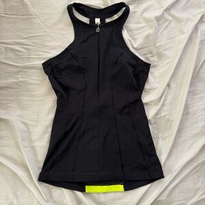 black lululemon razorback tank top